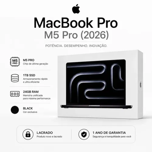 MacBook Pro (2026) M5 Pro 24GB 1TB SSD + 1 ano de garantia