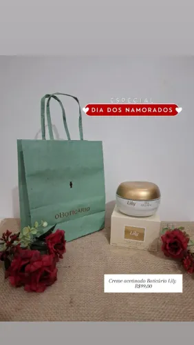 Creme acetinado Lily Boticário. Ótimo para presentear 