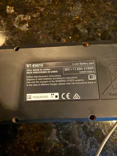 Bateria shimano bicicleta Oggi
