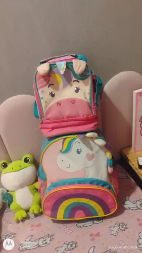 Kit de mochila infantil do unicórnio