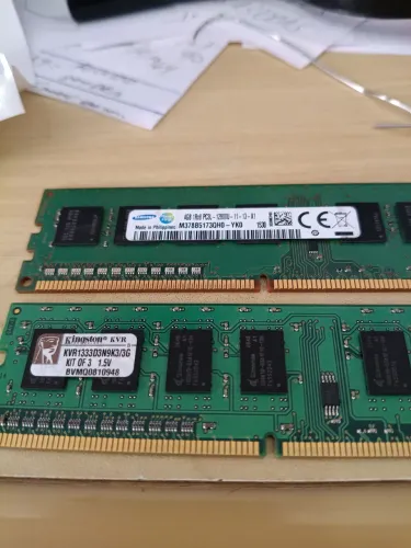 Memória ddr3 4 gigas 1333 troca com memória ddr3 1060