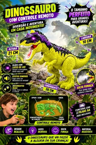 Dinossauro com Controle Remoto
