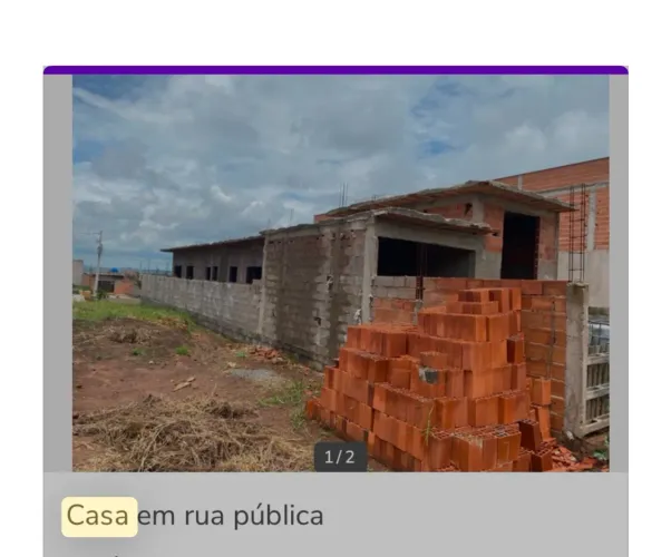 Casa em construção em Hortolândia jardim São Felipe