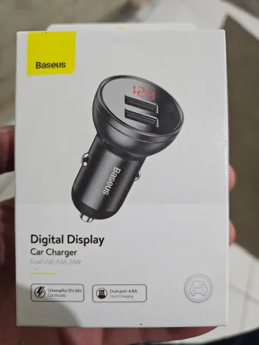 Carregador Veicular Baseus USB duplo 24w - novo