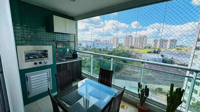 GRAND VISTA, MOBILIADO, NASCENTE, 4 QTOS, ANDAR ALTO