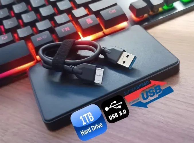 HD Externo 1TB | USB 3.0 para PC, Notebook, DVR, PS2, PS3, PS4 XBox