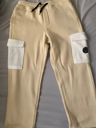 Calça de Moletom Santa Cruz Original - Bege/Off-White