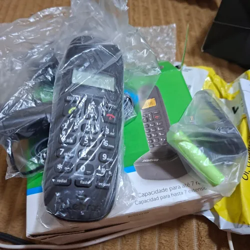 Telefone sem fio na caixa