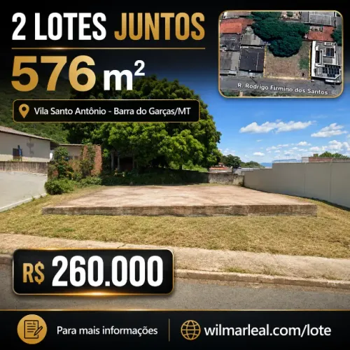 Lote setor santo antonio 576m2
