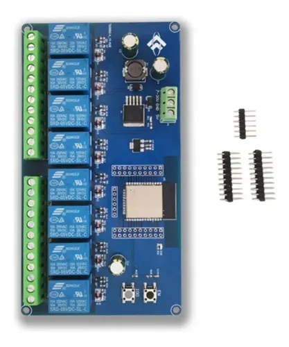 Módulo Relé 8 Canais ESP32 Wi-Fi Wireless