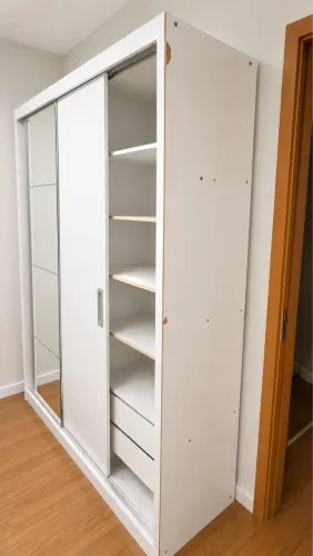 Guarda-roupa Casal MDP com Espelho
