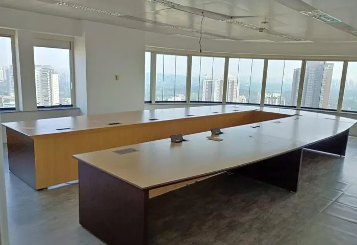 MESA DE REUNIÃO CORPORATIVA + 4 MESAS EM L - ALTA QUALIDADE - OPORTUNIDADE