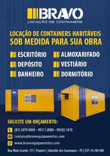 Bravo Equipamentos-Container habitavel
