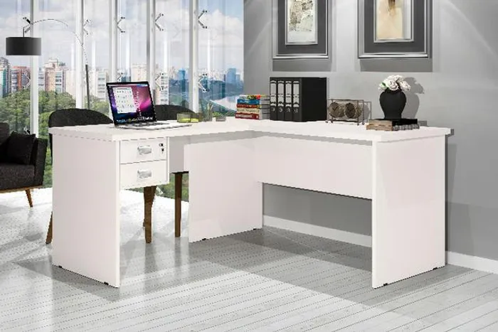 Oferta Nova escrivaninha mesa escritório modelo de Canto Roma = Frete e Montagem grátis!