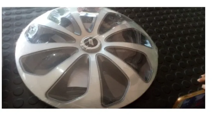 Calota Esportiva Aro 15 Elitte Universal Prata linha Velox Elitte socqd qvlcn