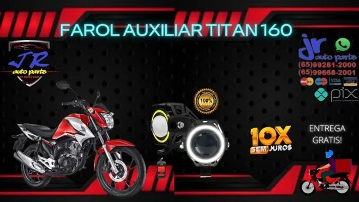 Farol de Milha Led Angel Eyes Titan 160 2022