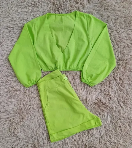 Conjunto Cropped e short tam g 