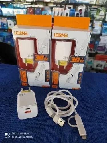 Carregador turbo para iphone ou Typo C (Distribuidor Jk Eletrônicos)