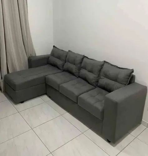 Sofá 3 lugares com chaise 2.50 largura frete grátis R$ 1200,0 A vista