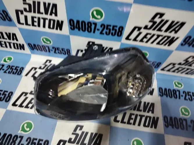 farol esquerdo uno 2011 2012 2013 2014 mascara negra novo importado