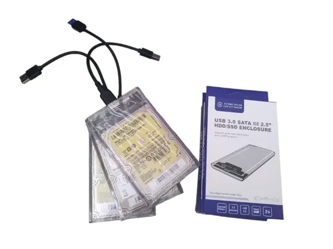 HD Externo 500GB, P/ notebook, PC e vídeo game