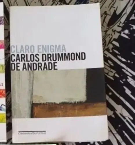 Livro Claro Enigma Carlos Drummond de Andrade Companhia das Letras