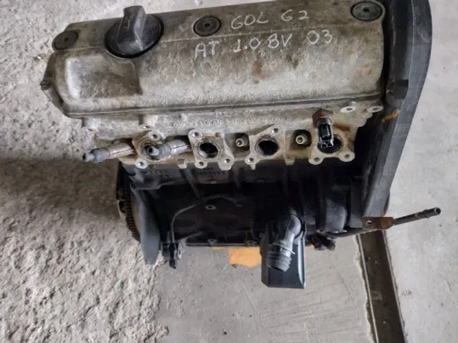 Motor Parcial VW/Gol AT 1.0 8V. Gasolina 2003. A Base De Troca.