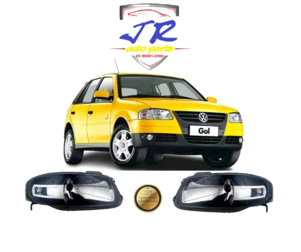 Par Farol Gol G4 Mascara Negra
