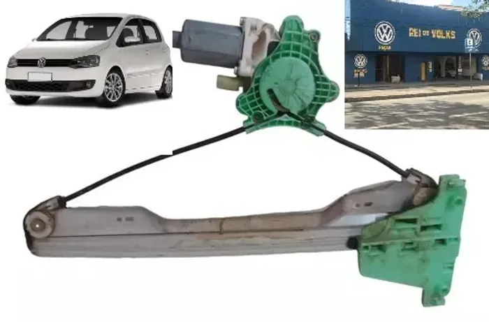 Maquina de vidro traseira esquerda  elétrica Fox 2011 a 2022