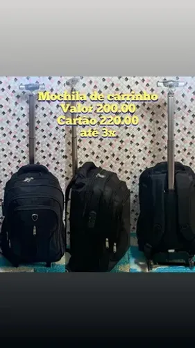 Mochila escolar de rodinhas 