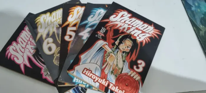 Mangás Shaman King volumes 2, 3, 4, 5, 6 e 7 (jbc)