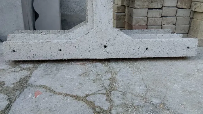 Par de varal de concreto