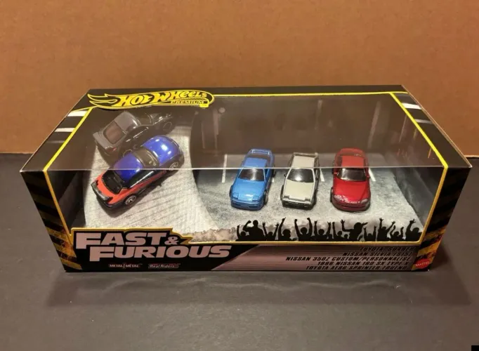 Conjunto de Diorama Hot Wheels Premium Velozes e Furiosos: Desafio em Tóquio