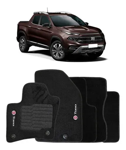 Tapete Carpete Personalizado Fiat Toro Original 2016 A 2022