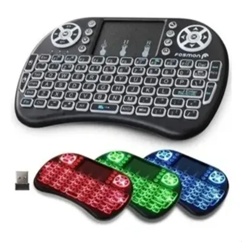 Controle Mini Teclado Universal Smart Tv Pc Tv Box Sem Fio Cor do mouse
