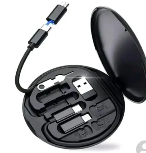Cabo de dados com carregamento rápido 60 w 3 em 1