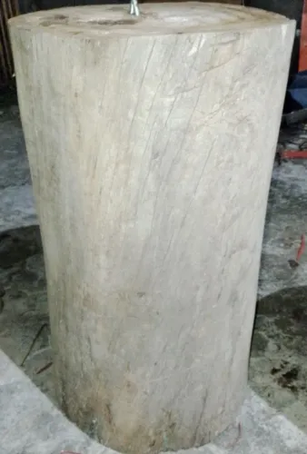 Toco de madeira maciça para decoração