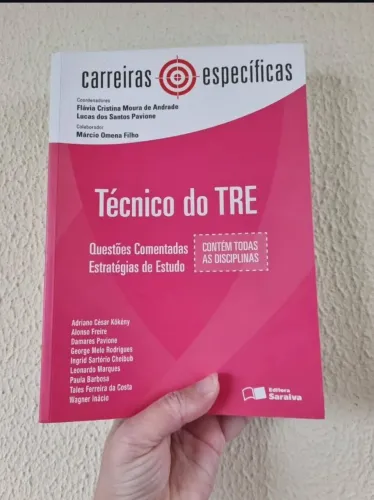 Livro Carreiras Especificas técnico do TRE questões Comentadas Estratégias estudos 