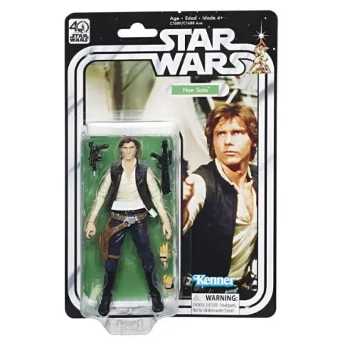 Boneco Star Wars 40 anos - Edição Limitada - Hasbro - Han Solo