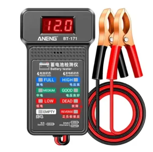 Testador De Bateria 12V Multifuncional ANENG BT-171 Com Display Reverso LED z1416