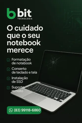 Conserto e Manutenção de Notebook | Bit Tecnologia JP<br>