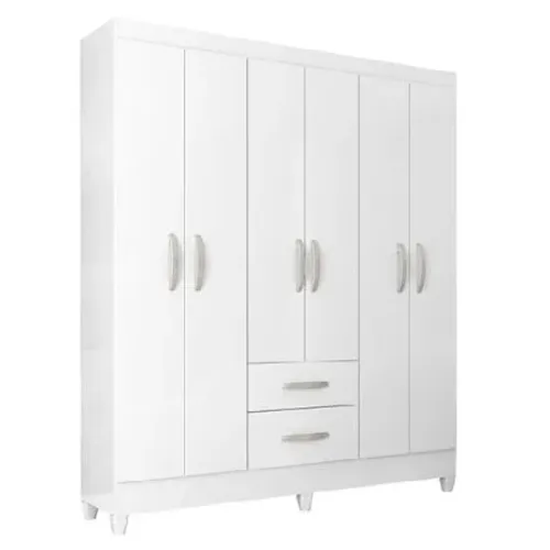 Guarda-Roupa 6 Portas Branco