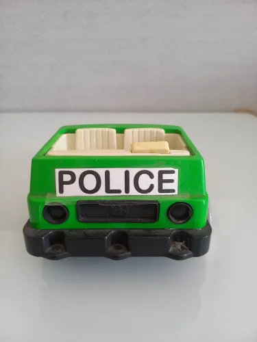 Miniatura de carro de polícia vintage