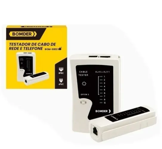Testador De Rede Rj45/11 Bomder BOM-6802