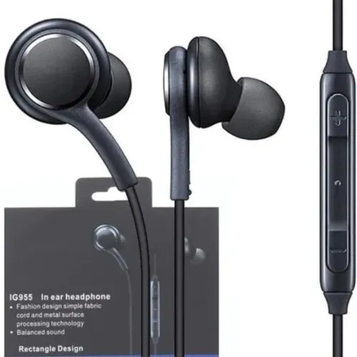 Fone de ouvido com fio e isolante acústico 