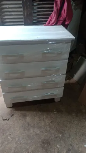 Cômoda de 4 gavetas branca, nova