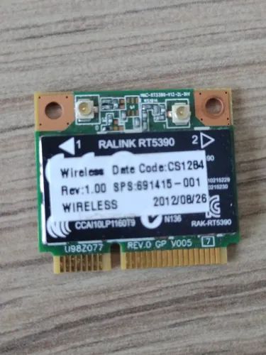 Placa Rede Notebook Wifi Wireless Ralink RT5390