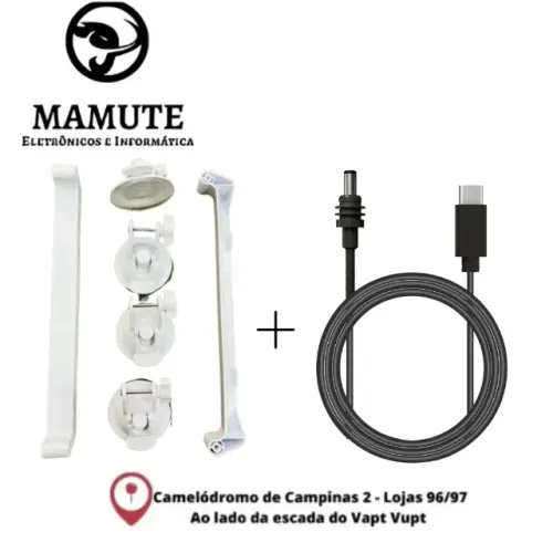 Kit Suporte e Cabo Tipo C para Starlink 