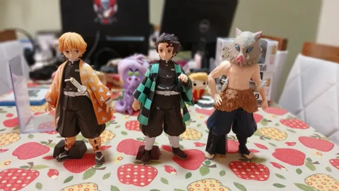 Figure Grandista Demon Slayer Kamado Tanjiro, Agatsuma Zenitsu, Hashibira Inosuke