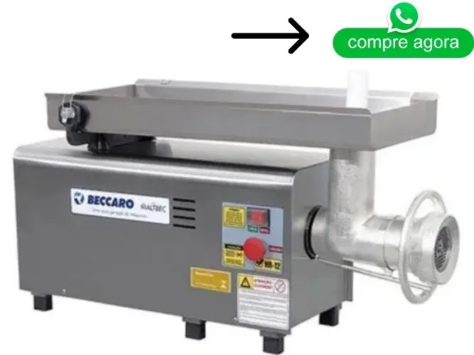 Moedor de Carne Boca 22 Inox Bivolt Novo